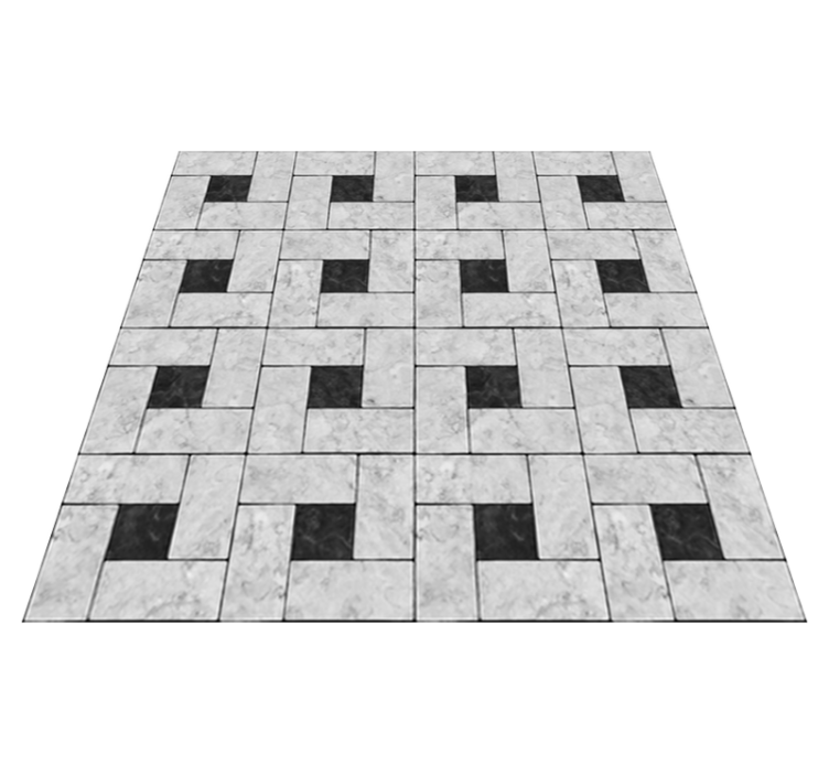 Vinylmatta matsal grå stentegelplattor - Tenstickers