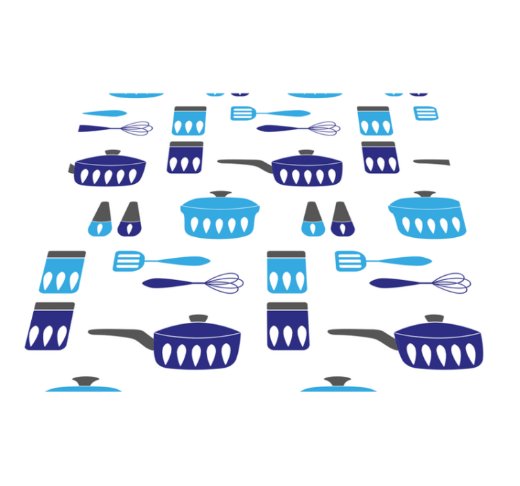 Vinylmatta kök kökstillbehör tapet - Tenstickers