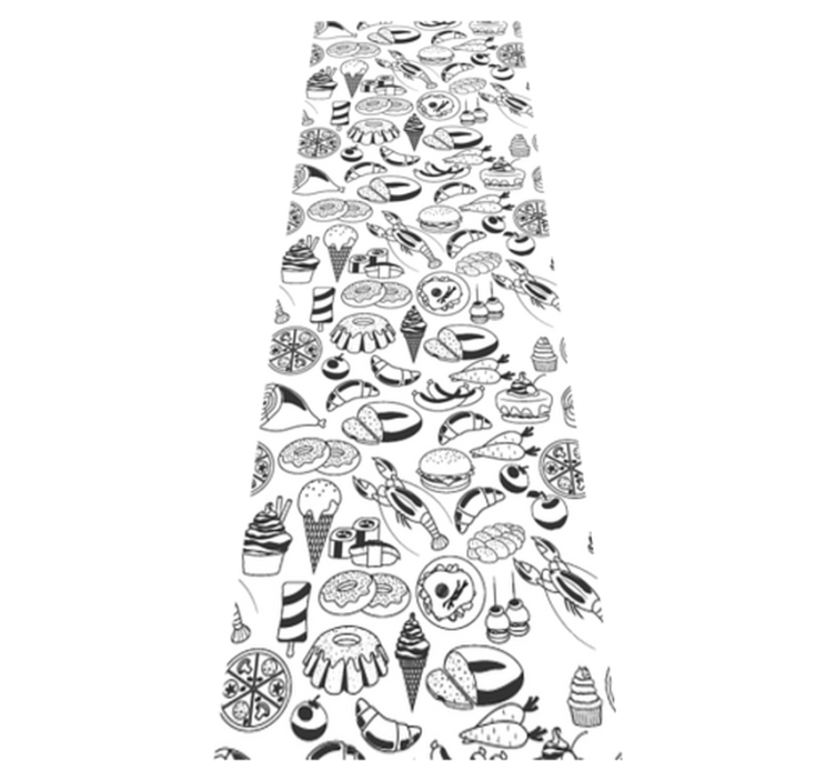 Vinylmatta kök matritningar mönster - Tenstickers