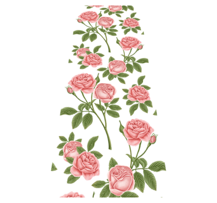 Vinylmatta kök blomtryck rosor - Tenstickers