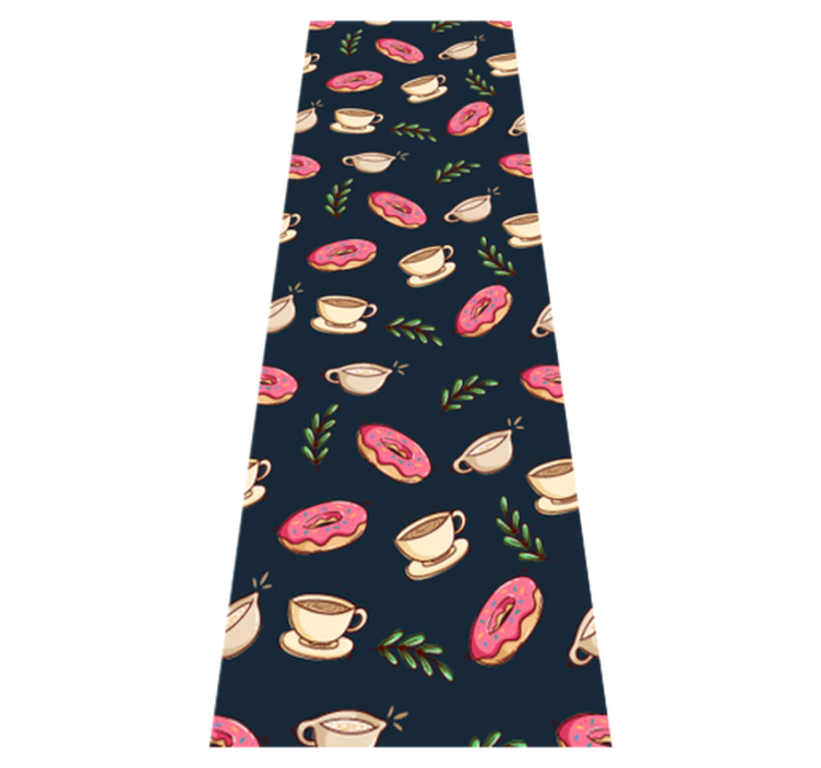 Vinylmatta kök efterrätter och kaffe bakgrund - Tenstickers