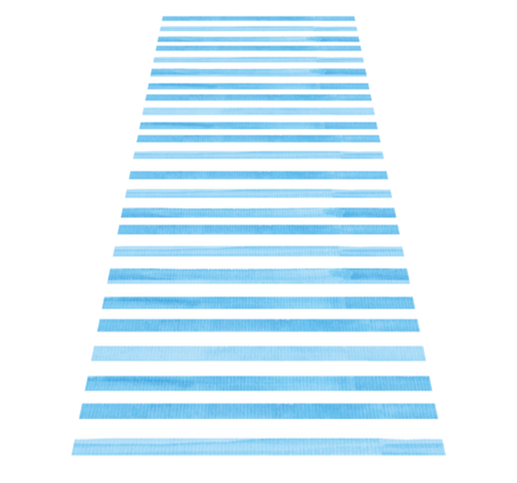 Vinylmatta kök i blå och strukturerad rutmönster - Tenstickers