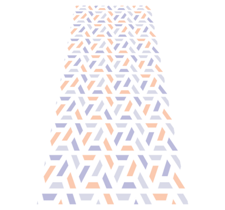 Vinylmatta kök nordiska stil geometriska linjer - Tenstickers