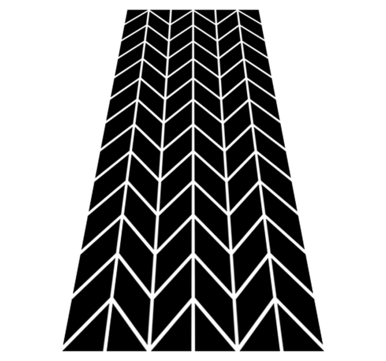 Vinylmatta badrum geometriska pilar - Tenstickers