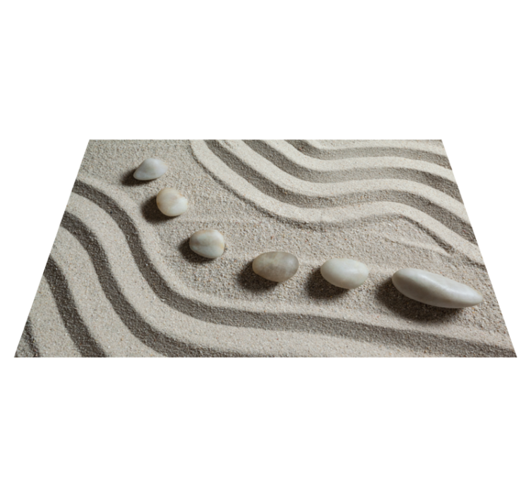 Vinylmatta badrum zen stig sand - Tenstickers