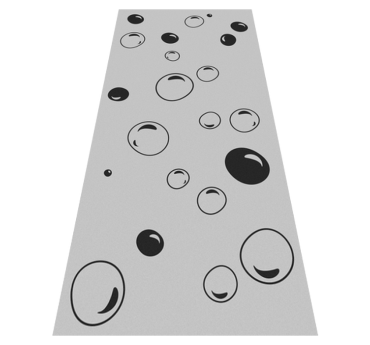Vinylmatta badrum bubbles dusch - Tenstickers