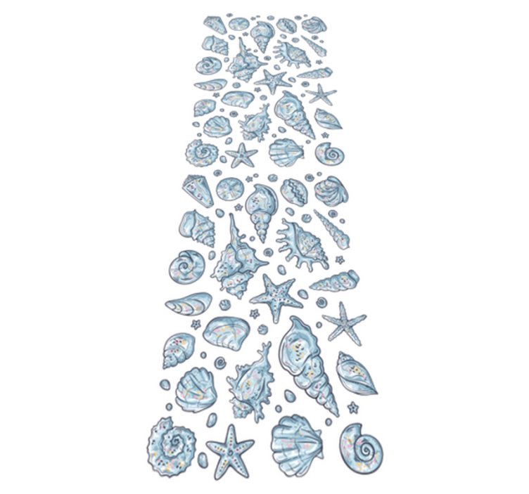 Vinylmatta badrum snäckskisser dusch - Tenstickers