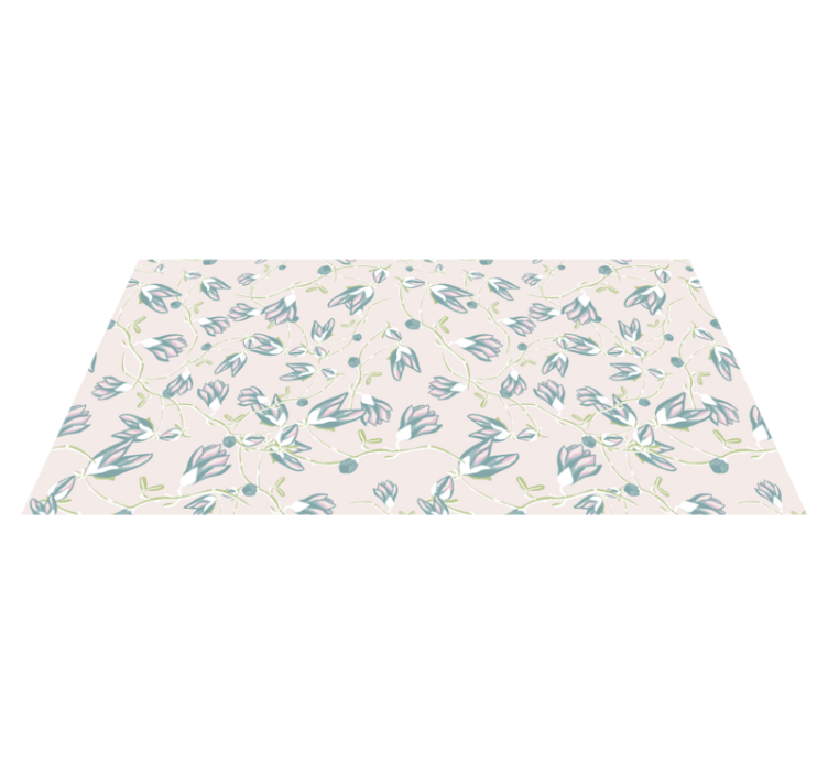 Vinylmatta blommor och växter med löv och blommor - Tenstickers