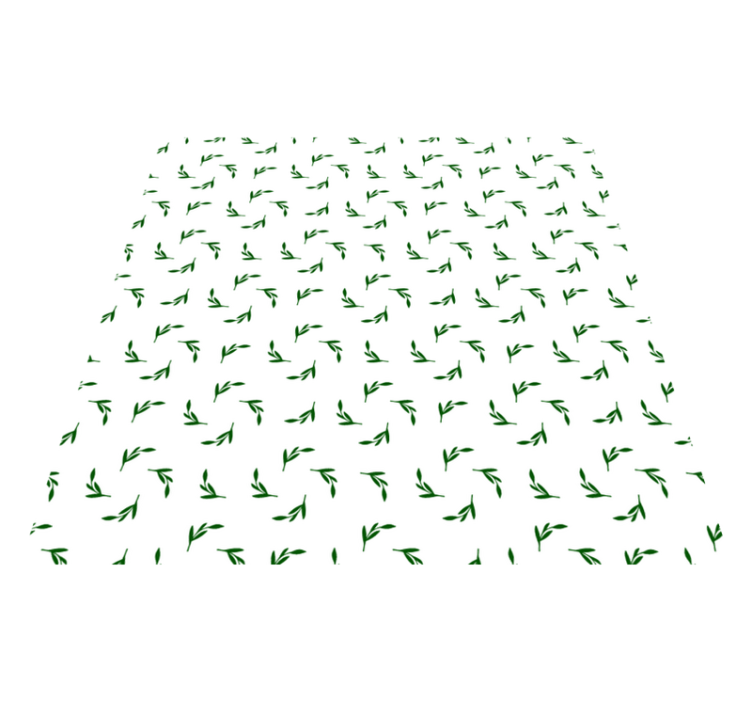 Vinylmatta blommor och växter bladillustration - Tenstickers