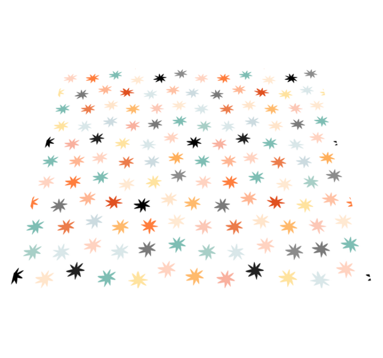 Vinylmatta stjärnor geometriskt stjärnmönster - Tenstickers