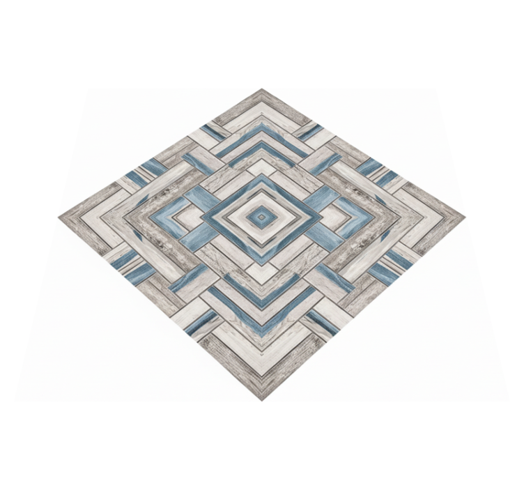 Vinylmatta vardagsrum rustika träplattor - Tenstickers