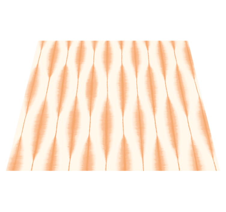 Vinylmatta geometrisk ikat kasuri orange - Tenstickers