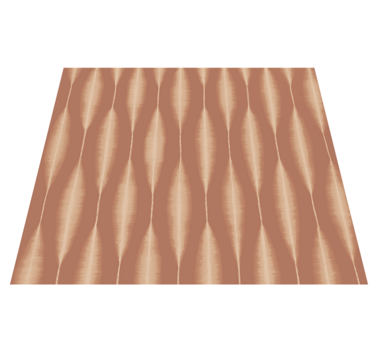 Vinylmatta geometrisk ikat kasuri mocha mousse - Tenstickers