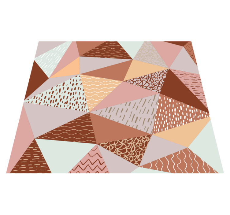 Vinylmatta geometrisk triangelkomposition - Tenstickers