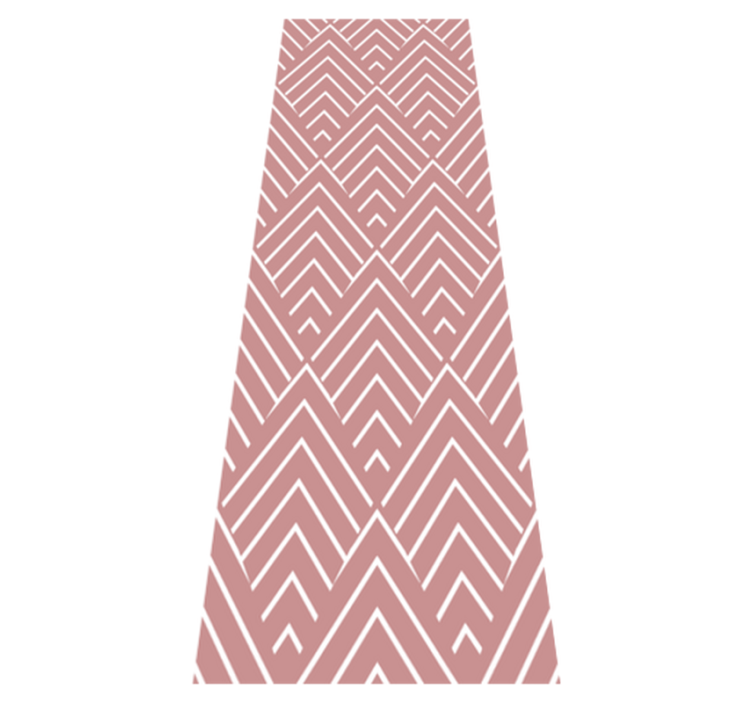 Vinylmatta geometrisk röda parallellogram och hexagoner - Tenstickers