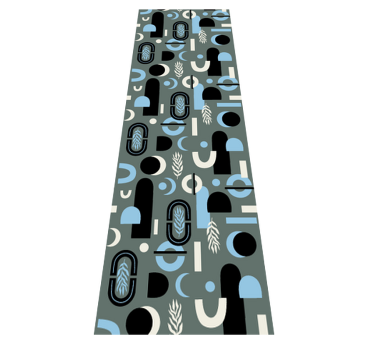 Vinylmatta geometrisk med abstrakt form - Tenstickers