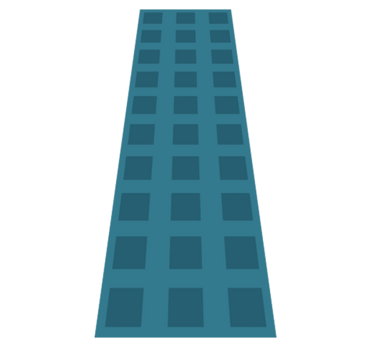 Vinylmatta geometrisk blått mönster med rutor - Tenstickers