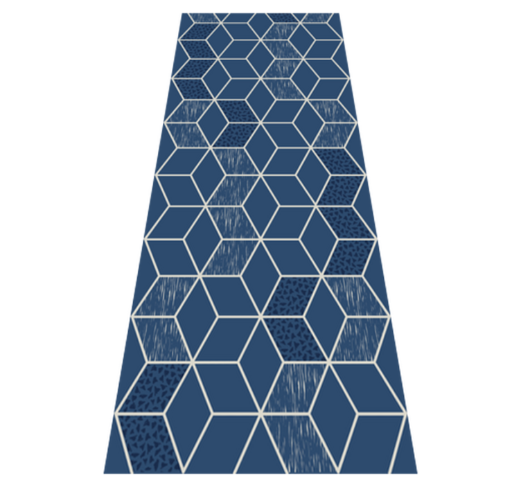 Vinylmatta geometrisk sliten vittoria - Tenstickers