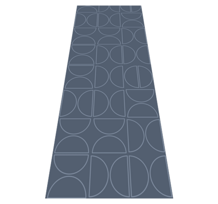 Vinylmatta geometrisk rasch symmetry curve - Tenstickers