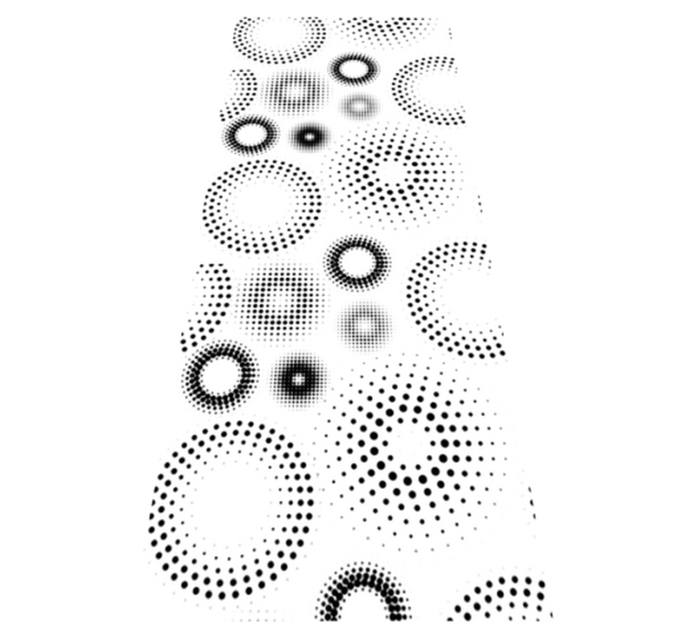 Vinylmatta geometrisk utan sömmar prickar - Tenstickers