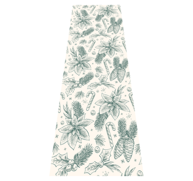 Vinylmatta jul handritad mönster med julklappar - Tenstickers