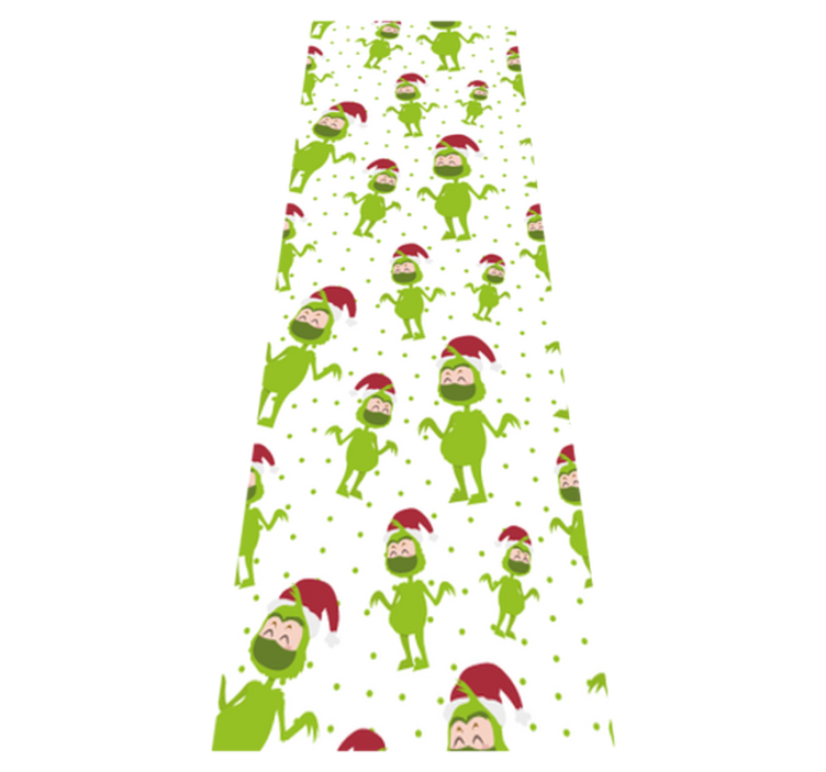 Vinylmatta jul god jul med mask ansikte - Tenstickers