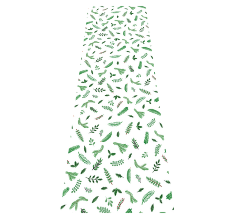 Vinylmatta jul bladmotiv juldekorationer - Tenstickers