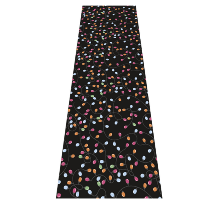 Vinylmatta jul julbelysning happy lights - Tenstickers