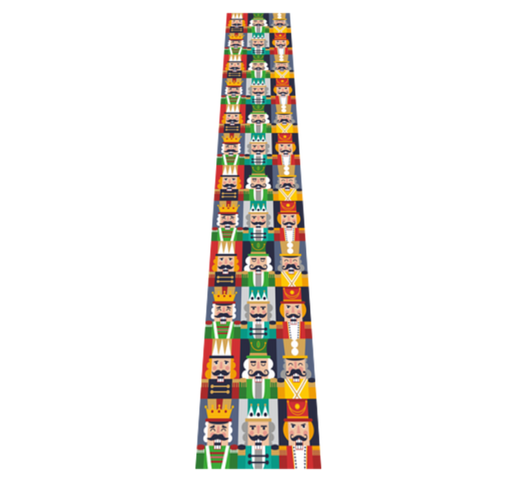 Vinylmatta jul med nötknäpparramar - Tenstickers