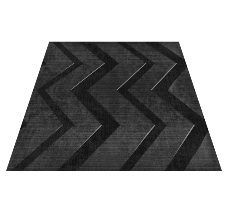 Vinylmatta sovrum med svarta stålstripes - Tenstickers