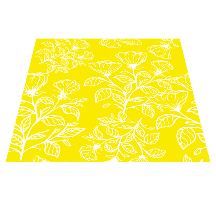 Blommönster vinylmatta sovrum - Tenstickers