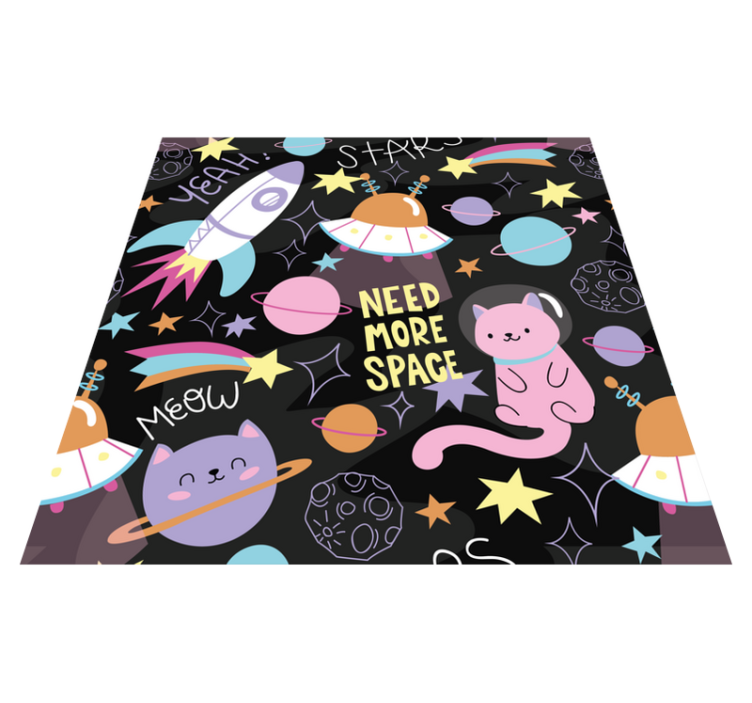Andra vinylmattor katter i rymden - Tenstickers