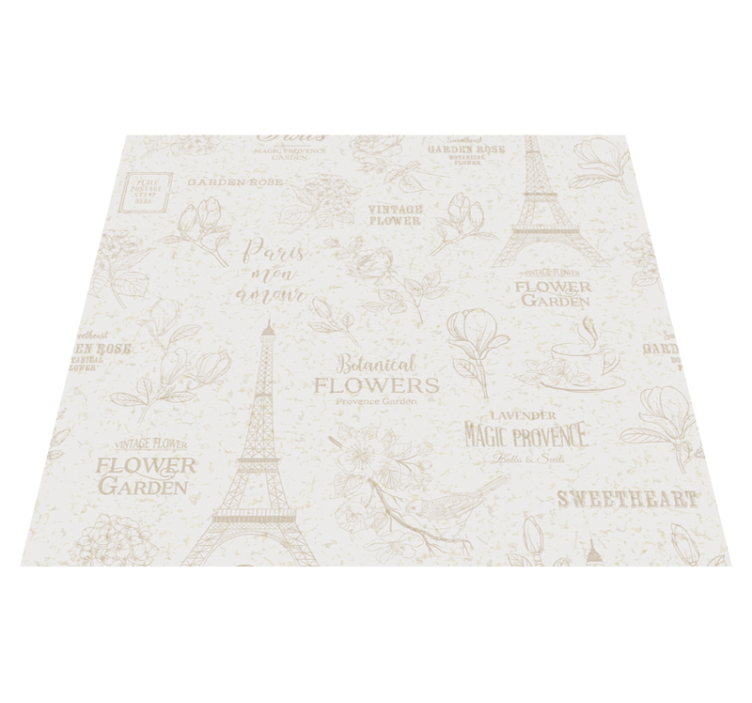 Vinylmatta sovrum i paris stil - Tenstickers