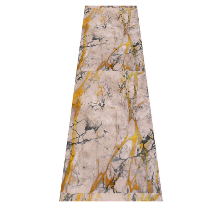 Vinylmatta sovrum varm guld marmor - Tenstickers