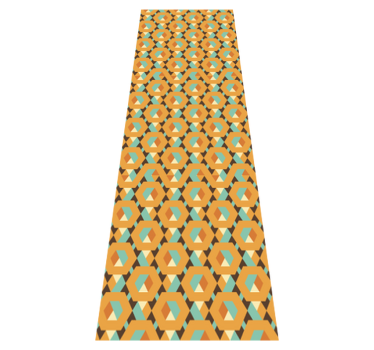 Geometriska lugna former vinylmatta sovrum - Tenstickers