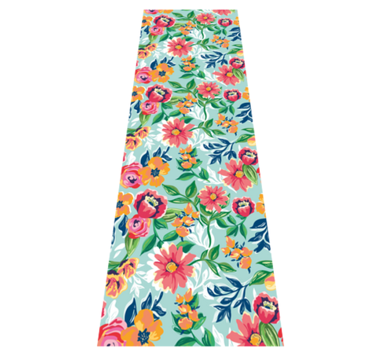 Färggomönstrad vinylmatta sovrum - Tenstickers