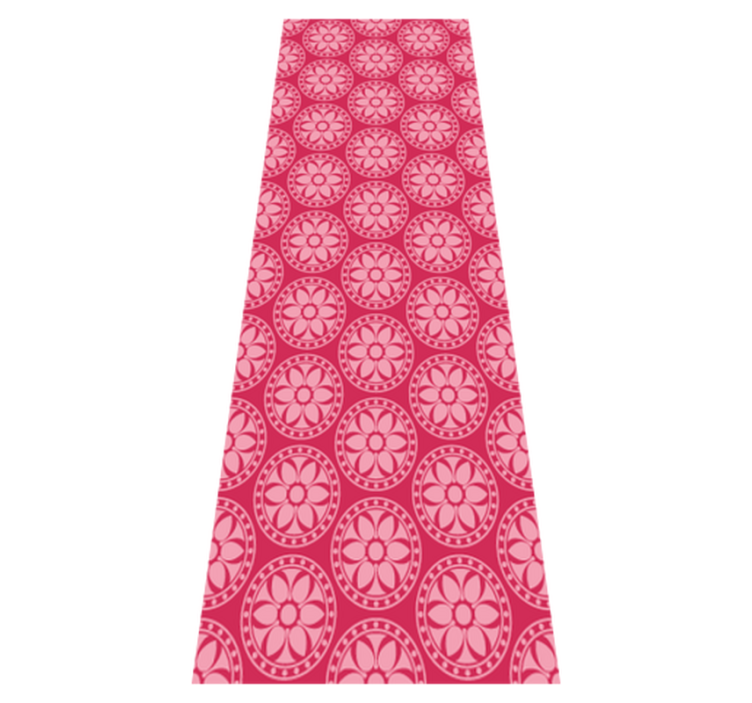 Vinylmatta sovrum rosa koreanska cirklar - Tenstickers