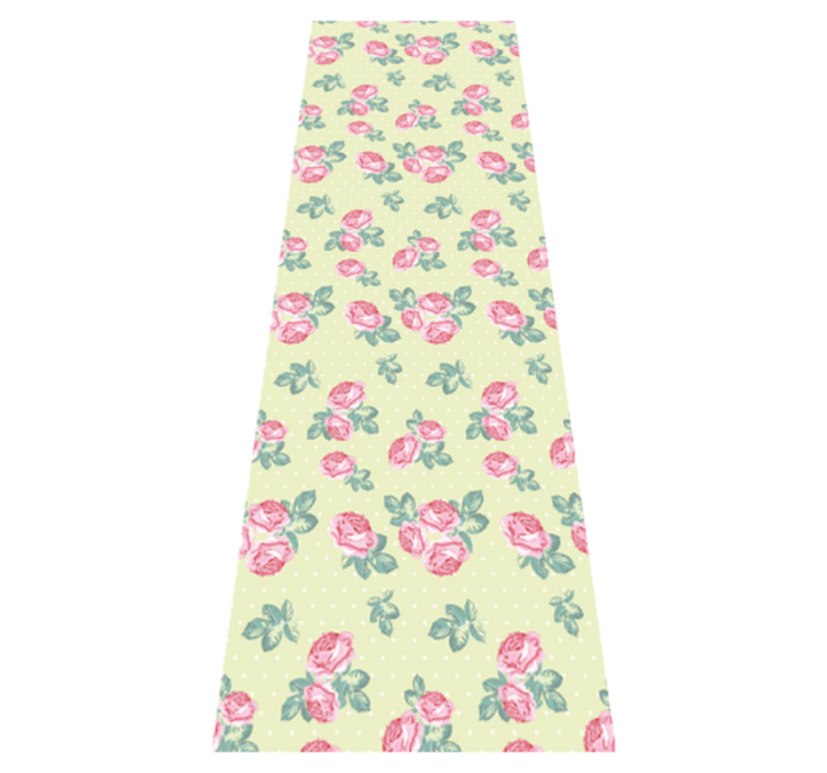 Vinylmatta sovrum shabby chic med prickmönster - Tenstickers