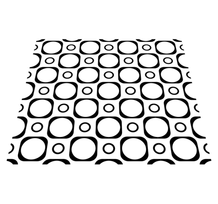 Svartvita plattor vinylmatta sovrum - Tenstickers