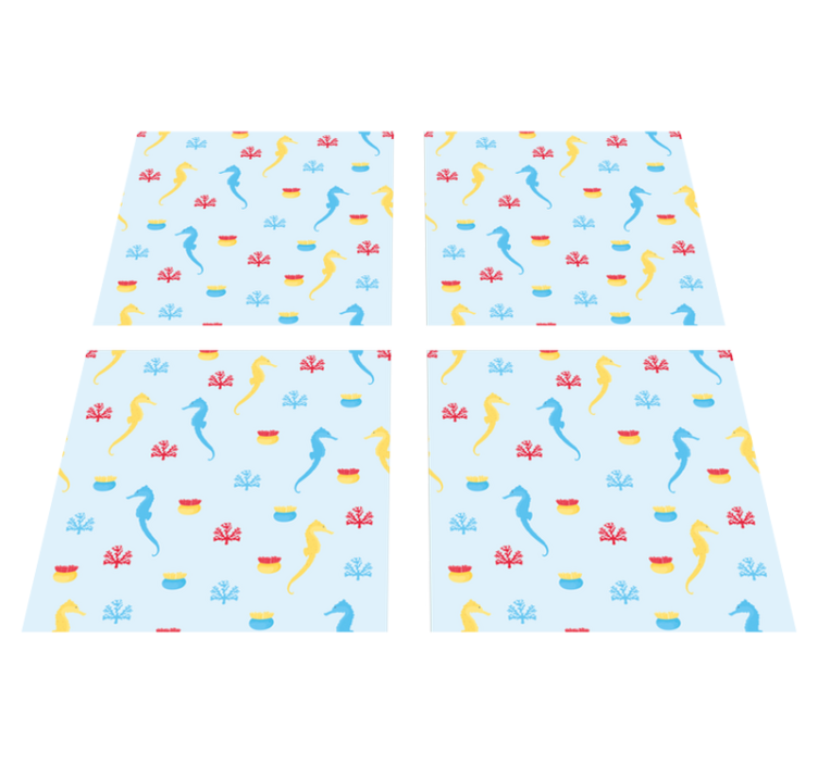 Vinylmatta natur sjöhäst natur splash - Tenstickers