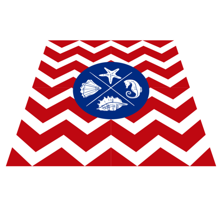 Vinylmatta natur snäckskal havsmönster - Tenstickers