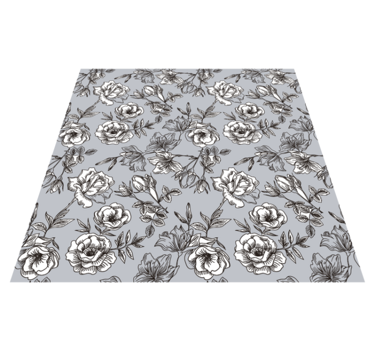 Vinylmatta blommor och växter genomskinliga blommor - Tenstickers