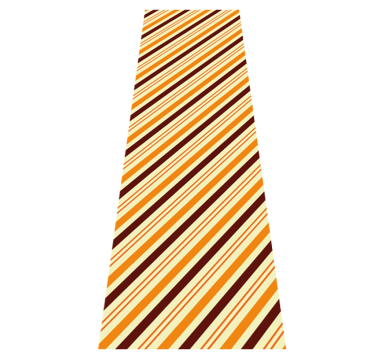 Vinylmatta sovrum retro orange och brun mönster - Tenstickers