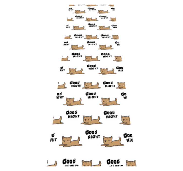 Vinylmatta sovrum söt hund som sover - Tenstickers