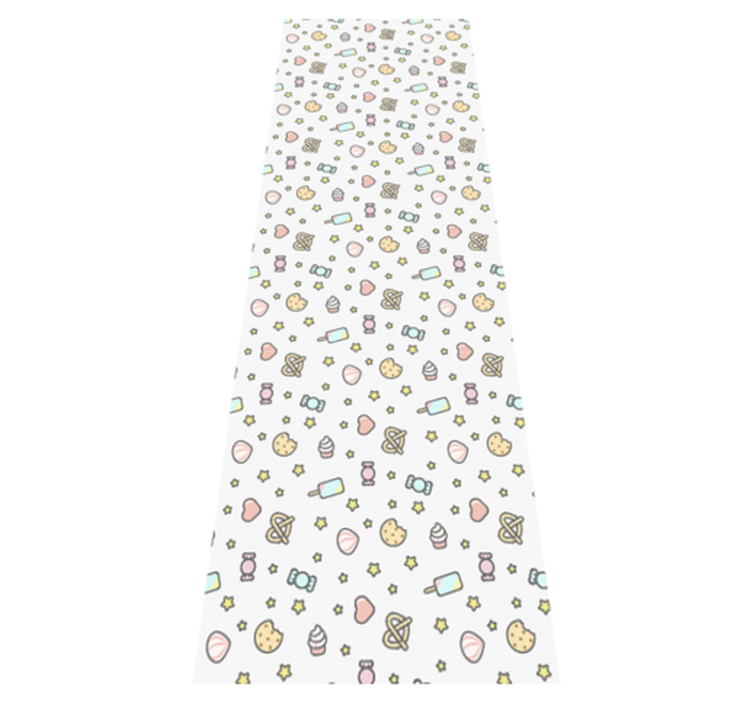 Söta bebisar snacks med ansikte vinylmatta sovrum - Tenstickers