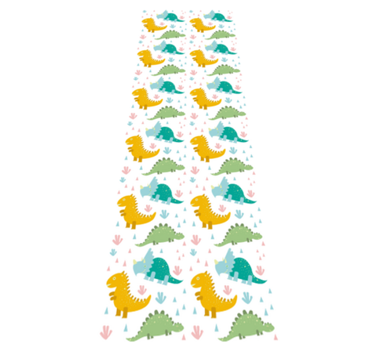 Vinylmatta sovrum med härligt dinosaurmönster - Tenstickers