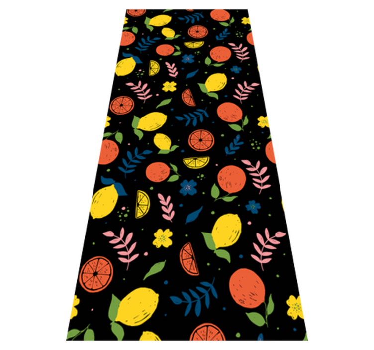 Vinylmatta sovrum citrusfrukter med blad - Tenstickers