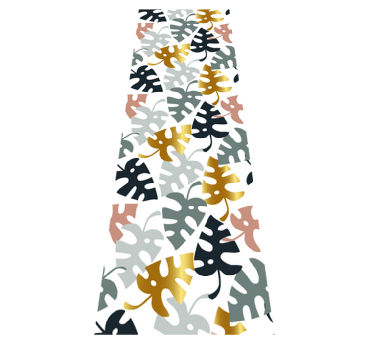 Vinylmatta sovrum gyllene och flerfärgade löv - Tenstickers