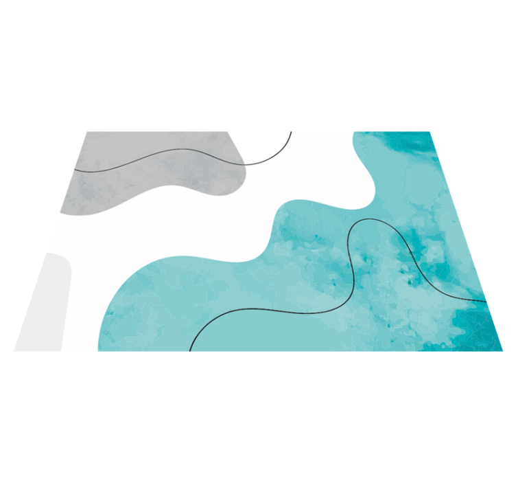 Vinylmatta geometrisk akvarellformer - Tenstickers