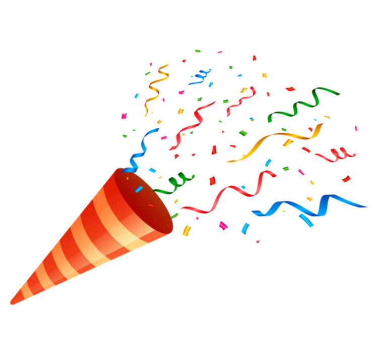 Vinylmatta geometrisk festkonfetti - Tenstickers